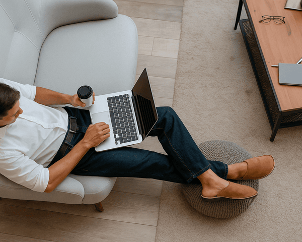 POURQUOI DES BABOUCHES CONFORTABLES EN CUIR AMÉLIORENT RÉELLEMENT LA PRODUCTIVITÉ EN TÉLÉTRAVAIL